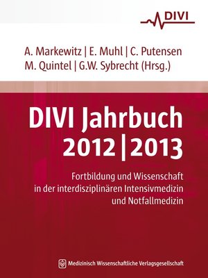 cover image of DIVI Jahrbuch 2012/2013